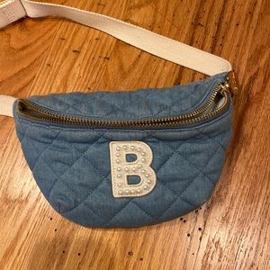 Stoney Clover Lane Blue Quilted Crossbody Bag